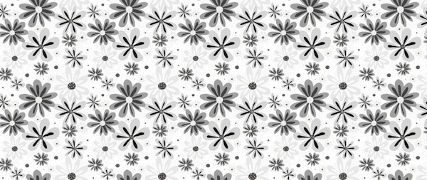 Monochrome Floral Bliss