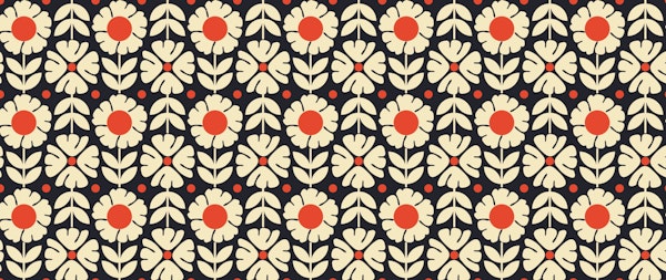 Mid-Century Floral Touch