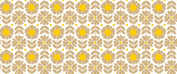 Retro Sunburst Blooms