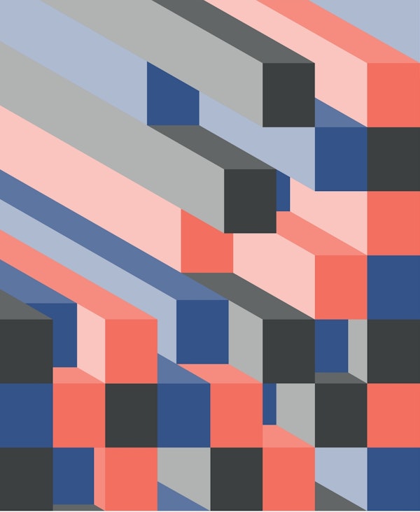 Isometric blocks Night version