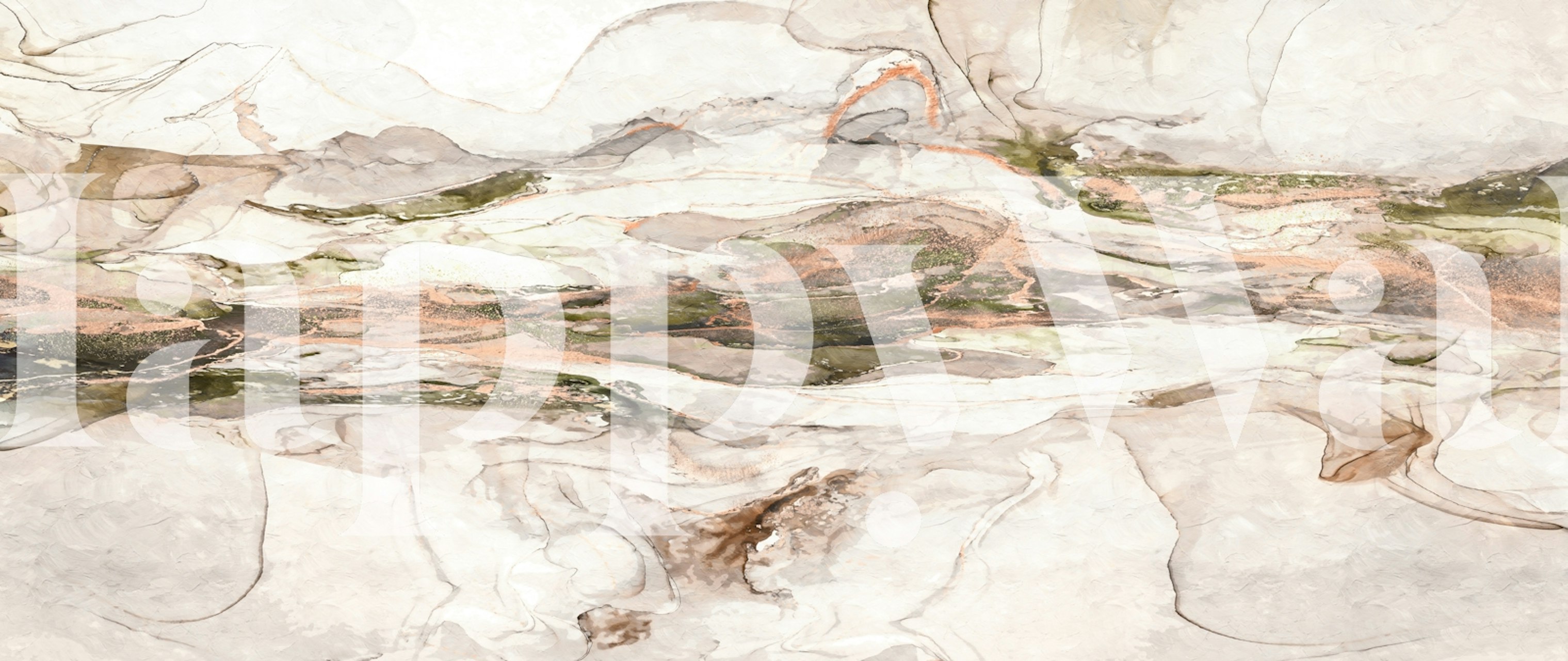 Tapeta Serene Earth Tones v nastavení pokoje