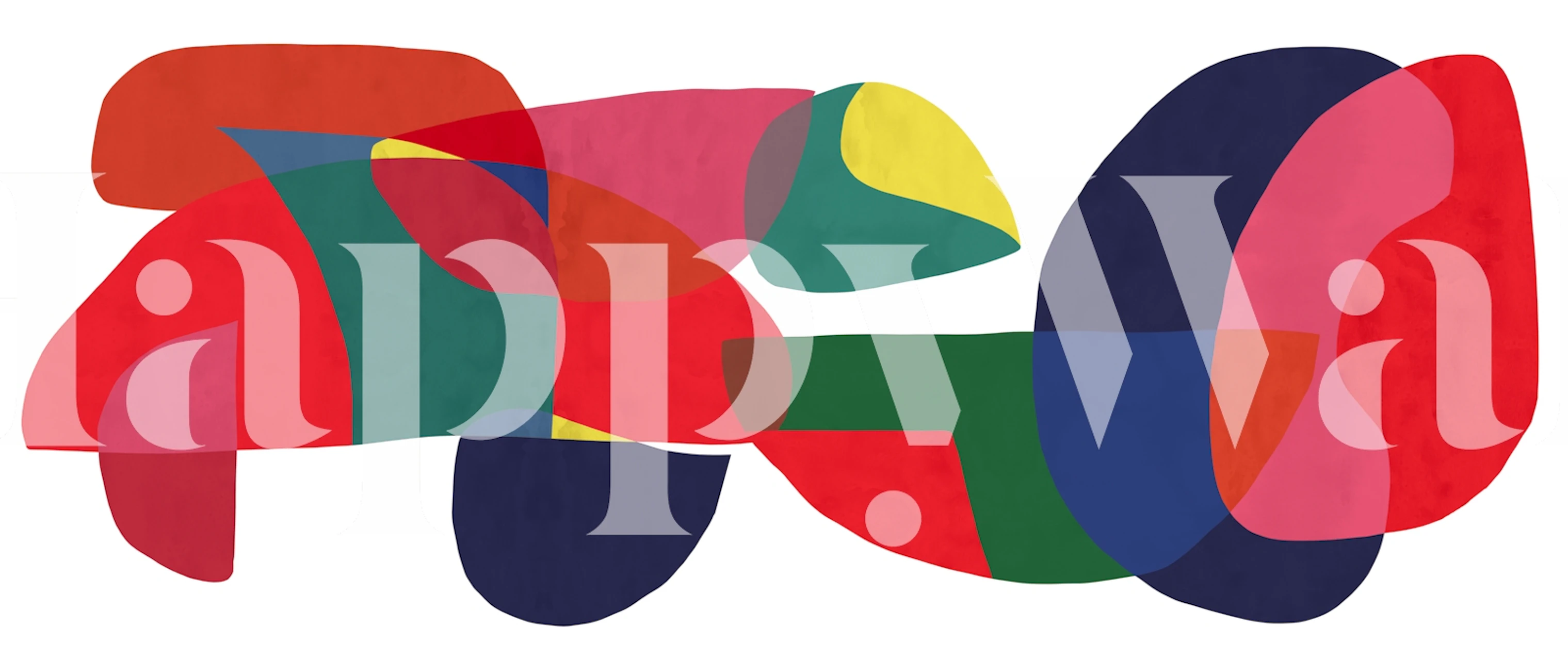 Colorful abstract wallpaper v pokoji