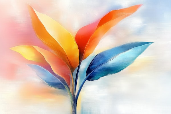 Colorful Leaves Painting