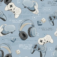 Game Mode: On - blue papiers peint