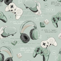 Game Mode: On - green papiers peint