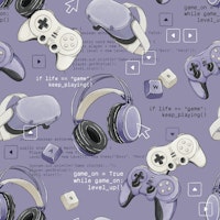 Game Mode: On - dark lavender papiers peint