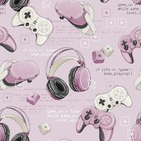 Game Mode: On - pink papiers peint