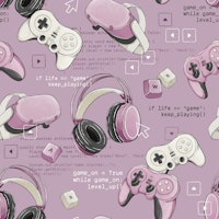 Game Mode: On - dark pink papiers peint