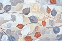 Rustic Charm Leafy Backdrop tapete