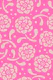Dolce Block Print Style Retro Floral Pink