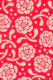 Dolce Block Print Style Retro Floral Red