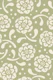 Dolce Block Print Style Retro Floral Sage