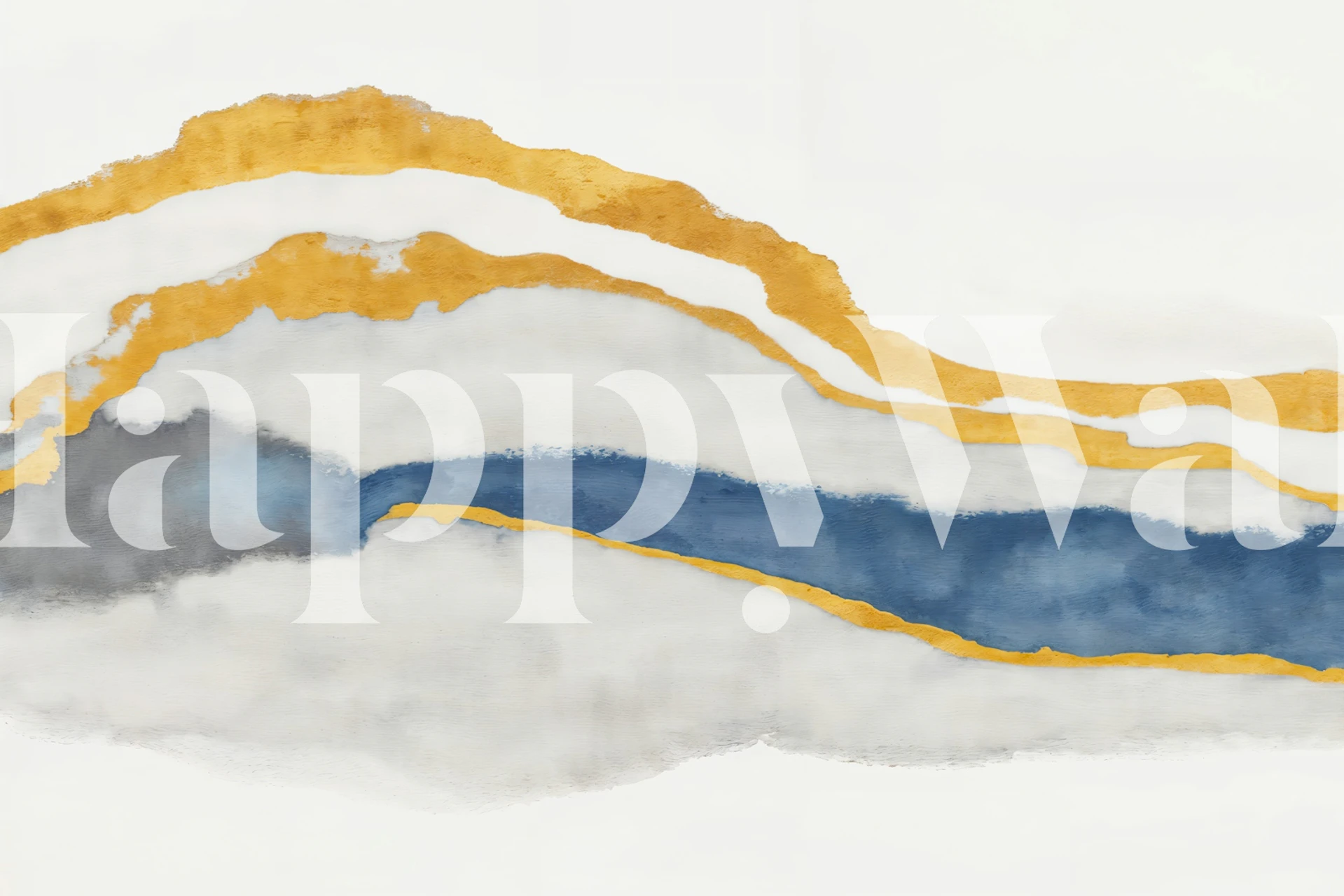 Japan Wave Serenity wallpaper in a room