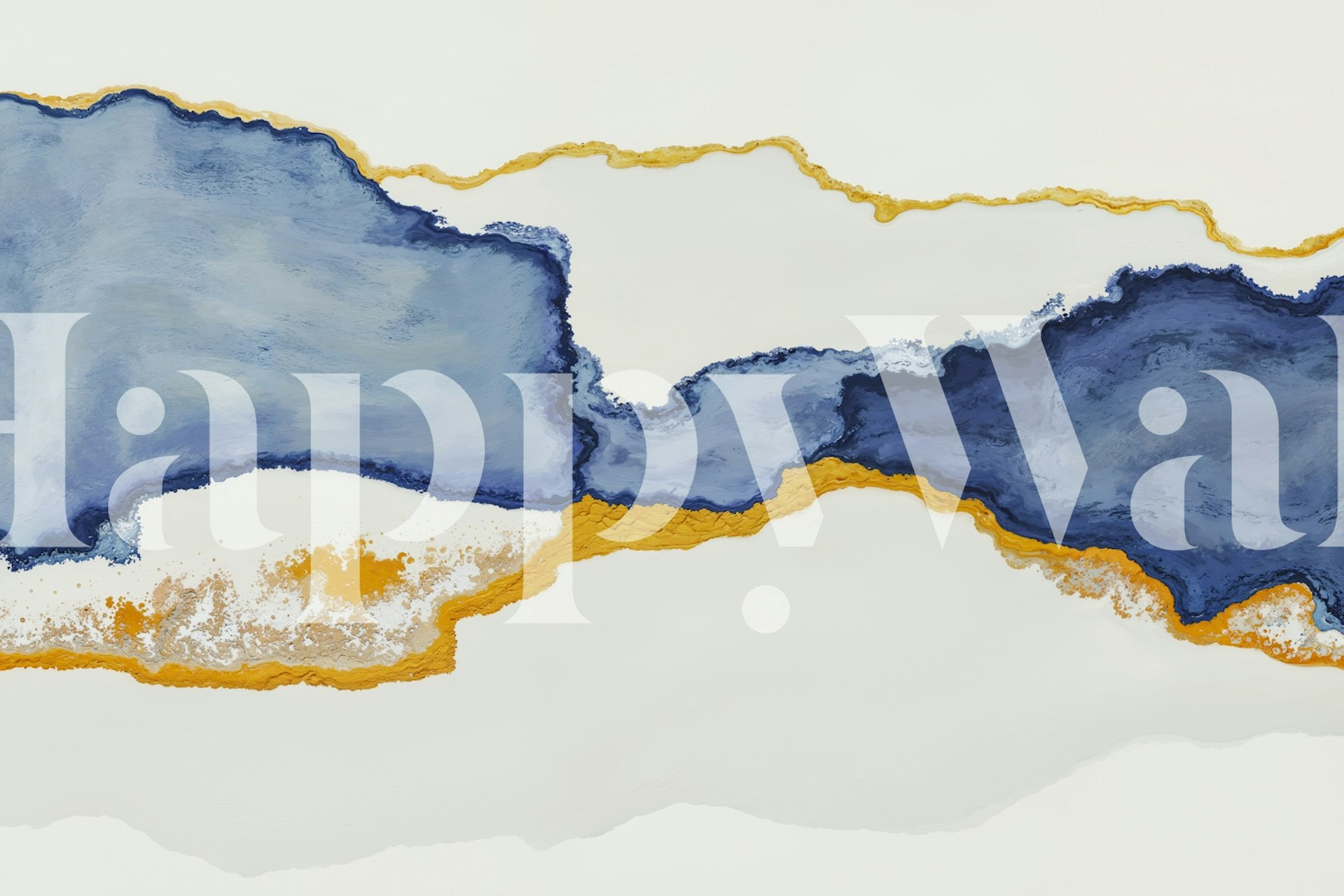 Tapeta Majestic Blue Flow u sobi