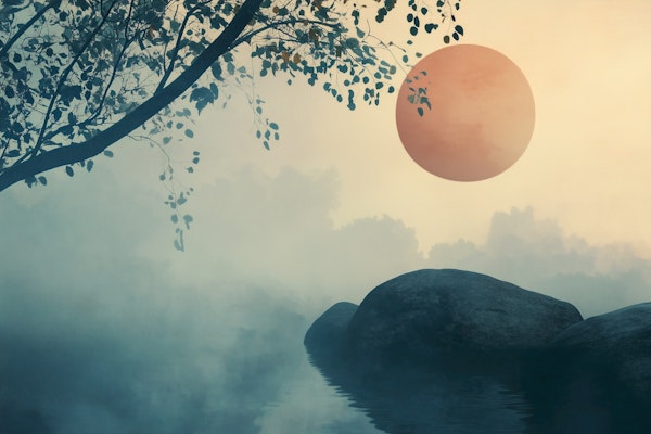 Serene Dawn Reflection