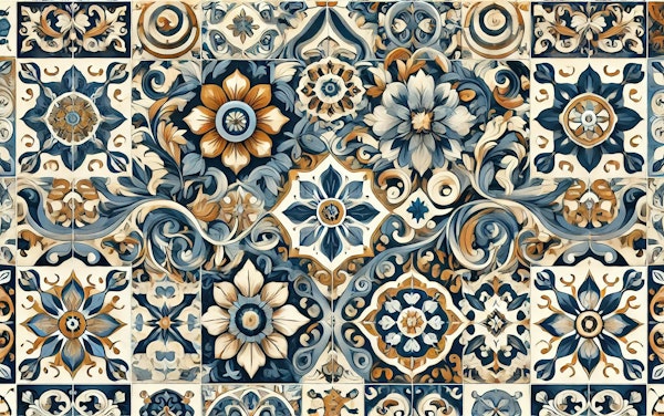 Mediterranean Bloom Tile