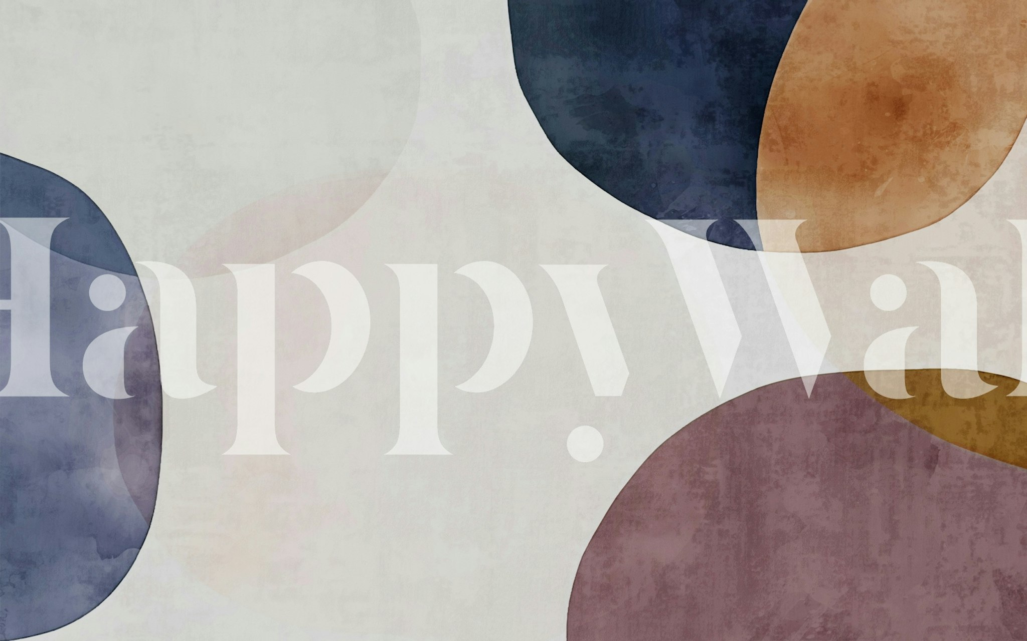 Modern watercolor shape wallpaper v pokoji