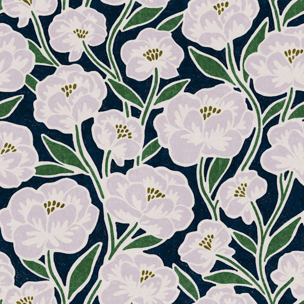 Batiste (navy and lavender)