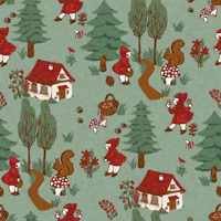 Little Red Riding Hood adventures wallpaper