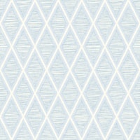 Diamond Trellis Geometric - grey blue tapete