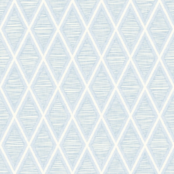 Diamond Trellis Geometric - grey blue