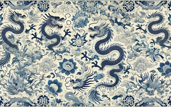 Oriental Blue Tile