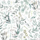 Eucalyptus Leaves Watercolor Boho Pattern