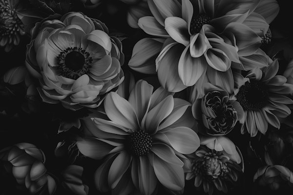 Sophisticated Dark Flower Mood