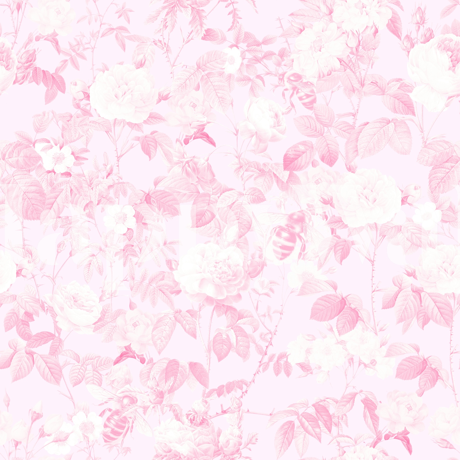 Soft Pink Floral Wallpaper for Elegant Decor