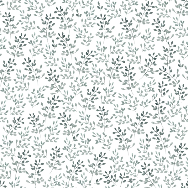 Tiny Green leaves Seamless Pattern