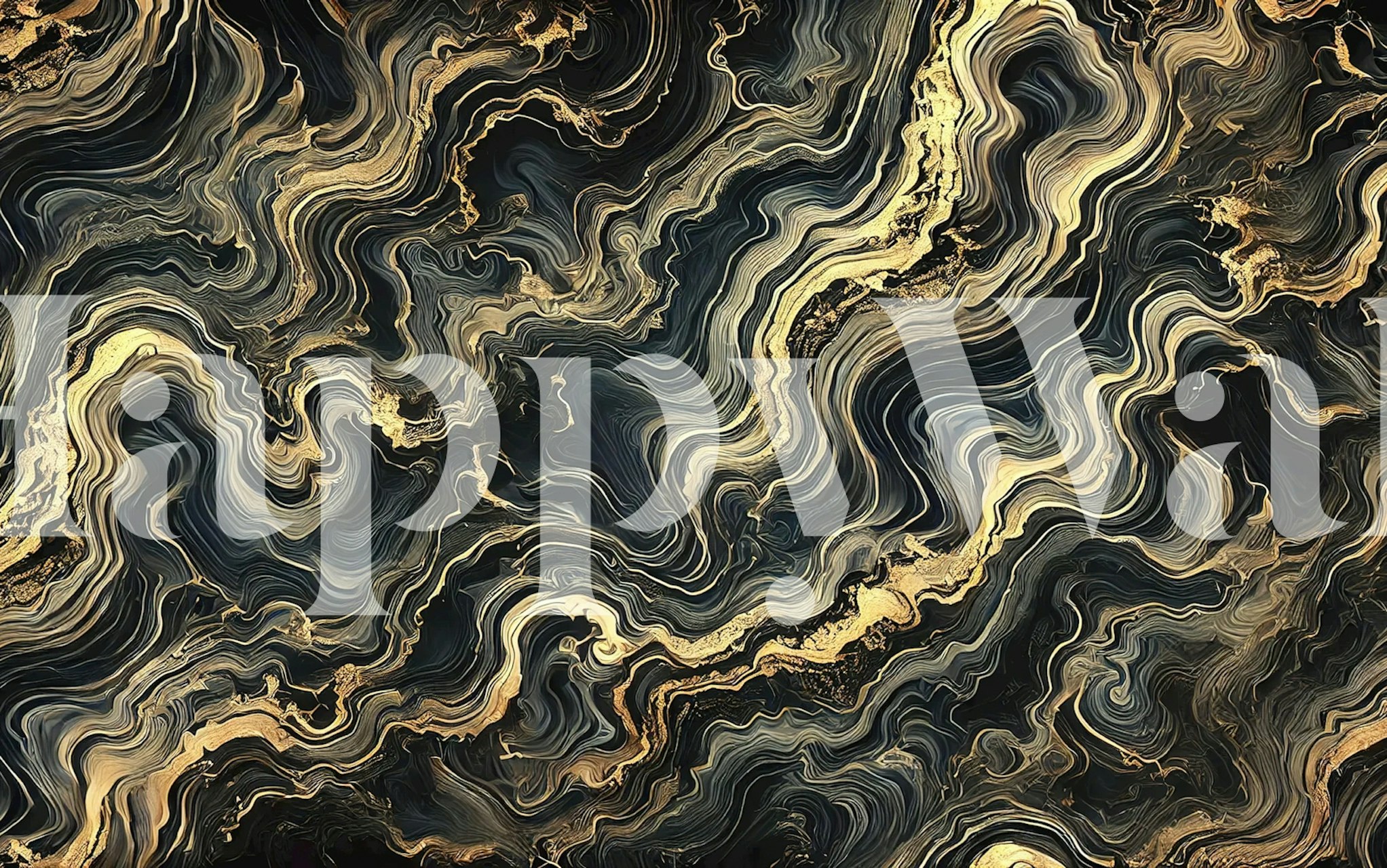 Obsidian Agate -tapetti modernissa huoneessa