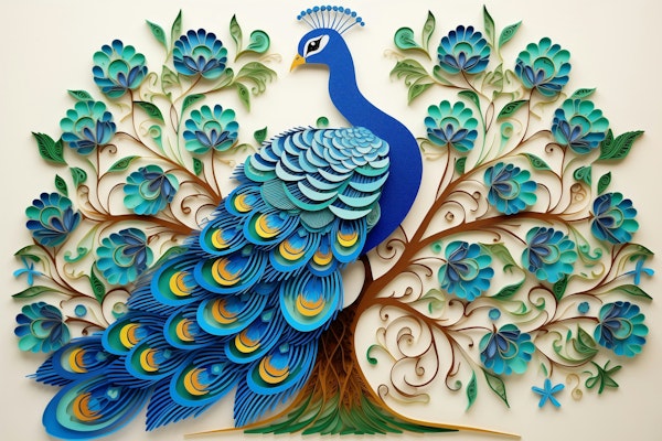 Blue Peacock Serenity