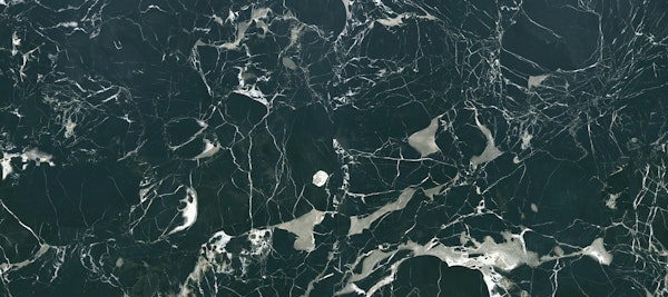 Green Marble-Look Stone Wallpaper Design