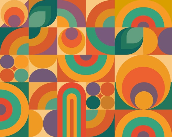 Vibrant Vintage Geometry