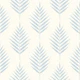 Palm Leaf - light Blue On White