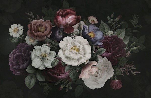 Dark Moody Baroque Flowers II