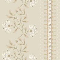 Floral Stripes Sand tapeta