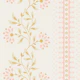 Floral Stripes White and Pink