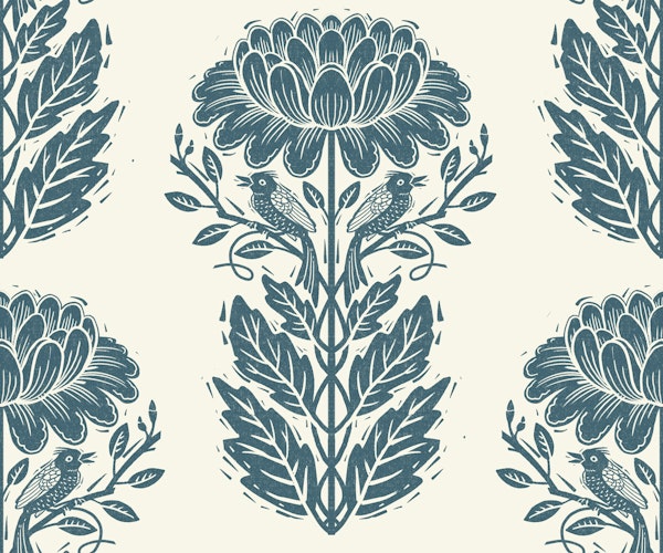 Nordic Folk Art Flower Garden