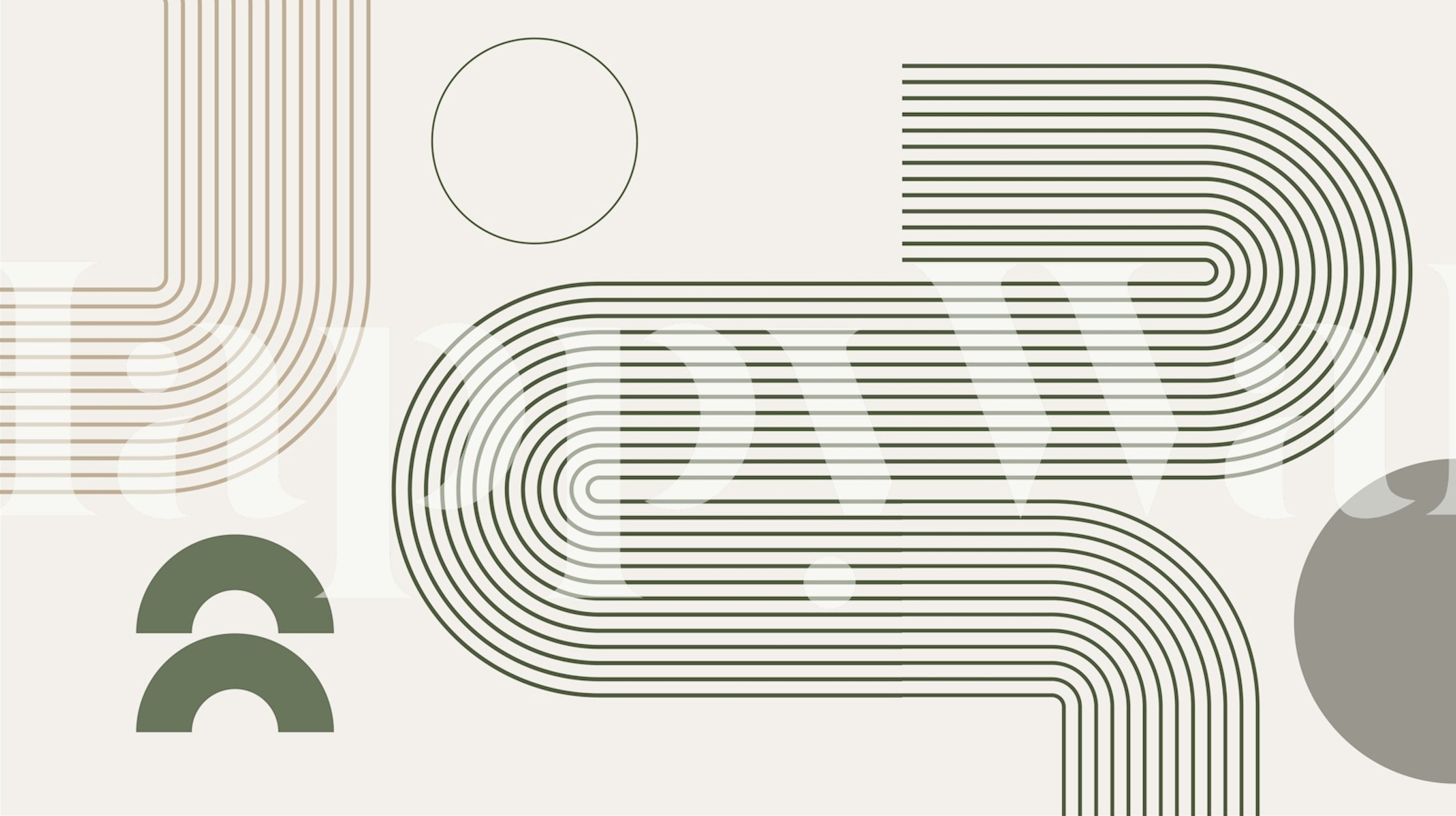 Tapeta Minimalist Retro Vibe 2 u sobi