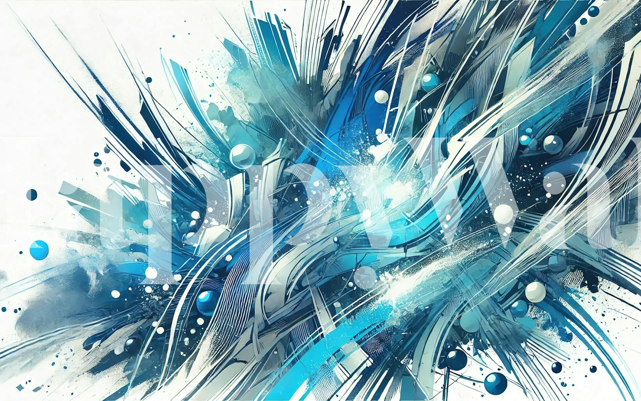 Graffiti: Sapphire Rush tapeta u sobi