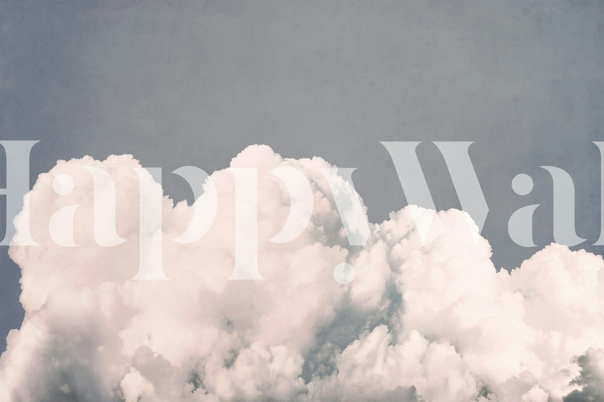 Carta da parati Fluffy cloud in una stanza