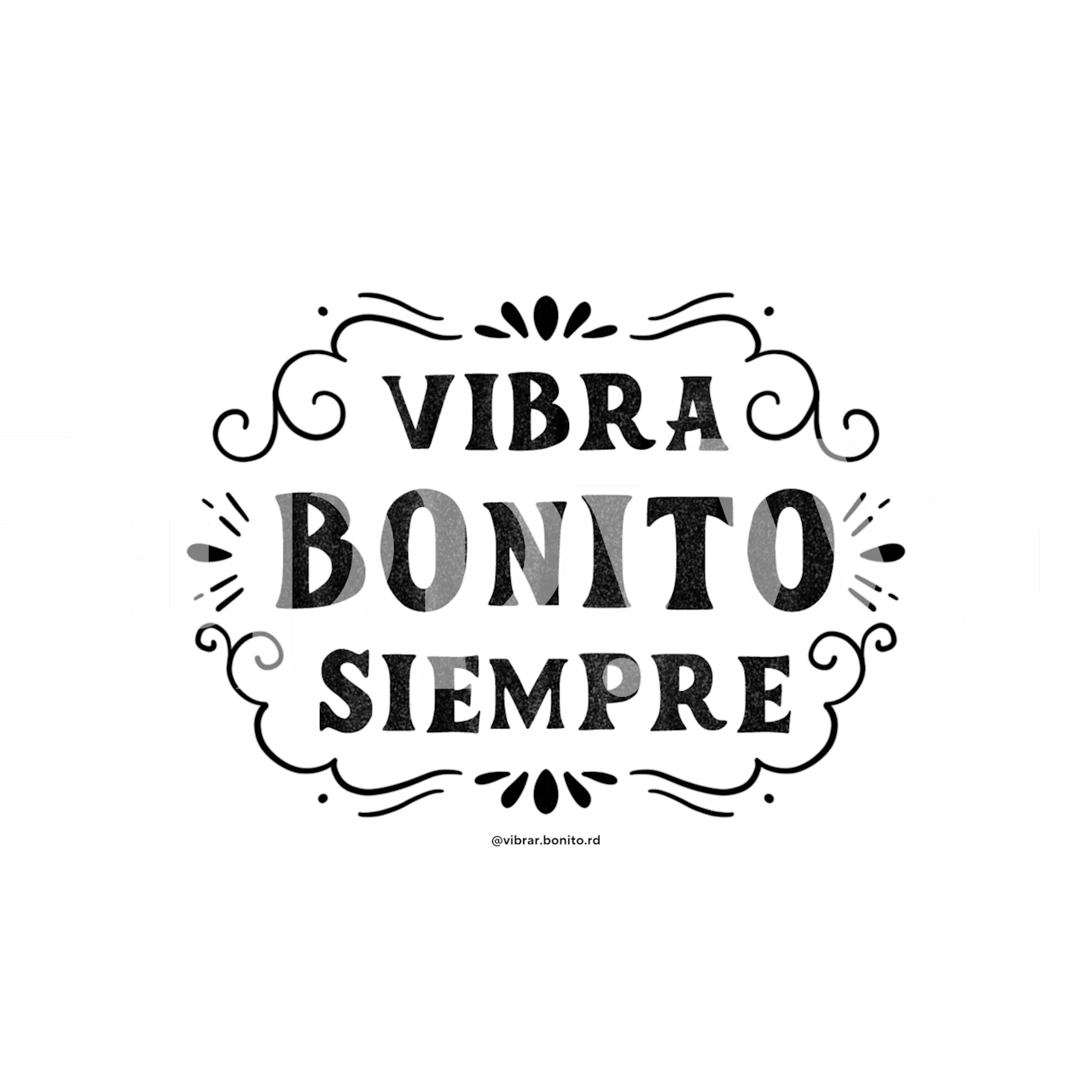 Vibra Bonito siempre wallpaper showcased in a room