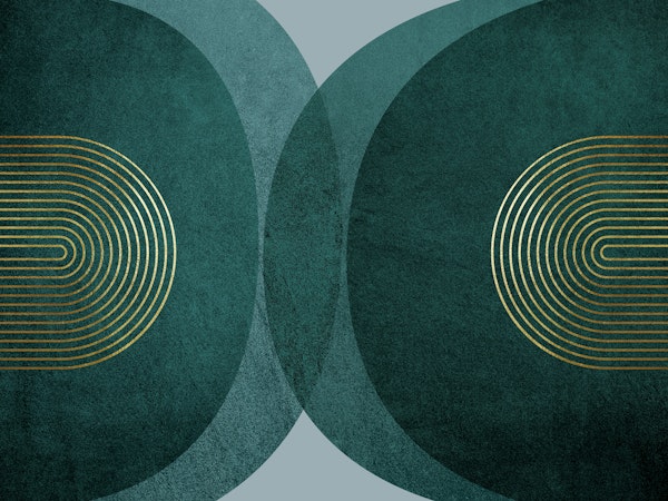 Mid Century Modern Teal