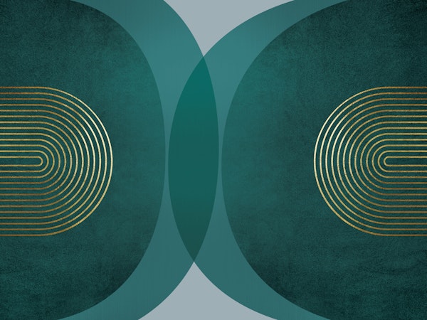 Mid Century Modern Teal