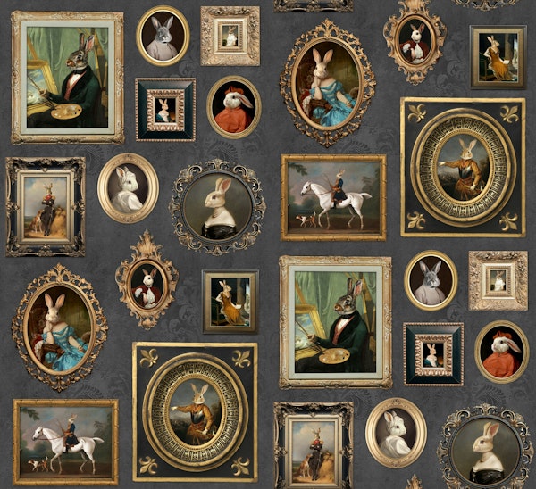 Noble Bunnies Portrait Collection dark grey