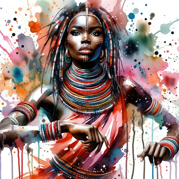 Beaded Majesty Dancer Portrait