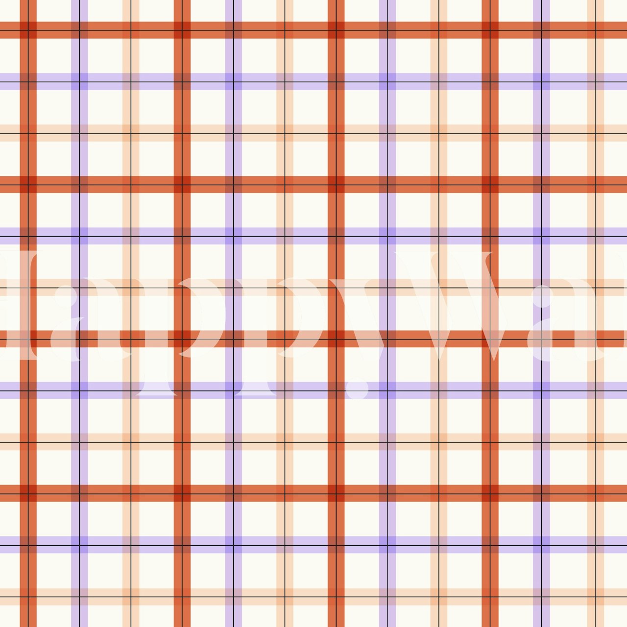 Red and purple gingham check pattern wallpaper