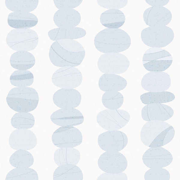 stacked pebble stones - blue grey