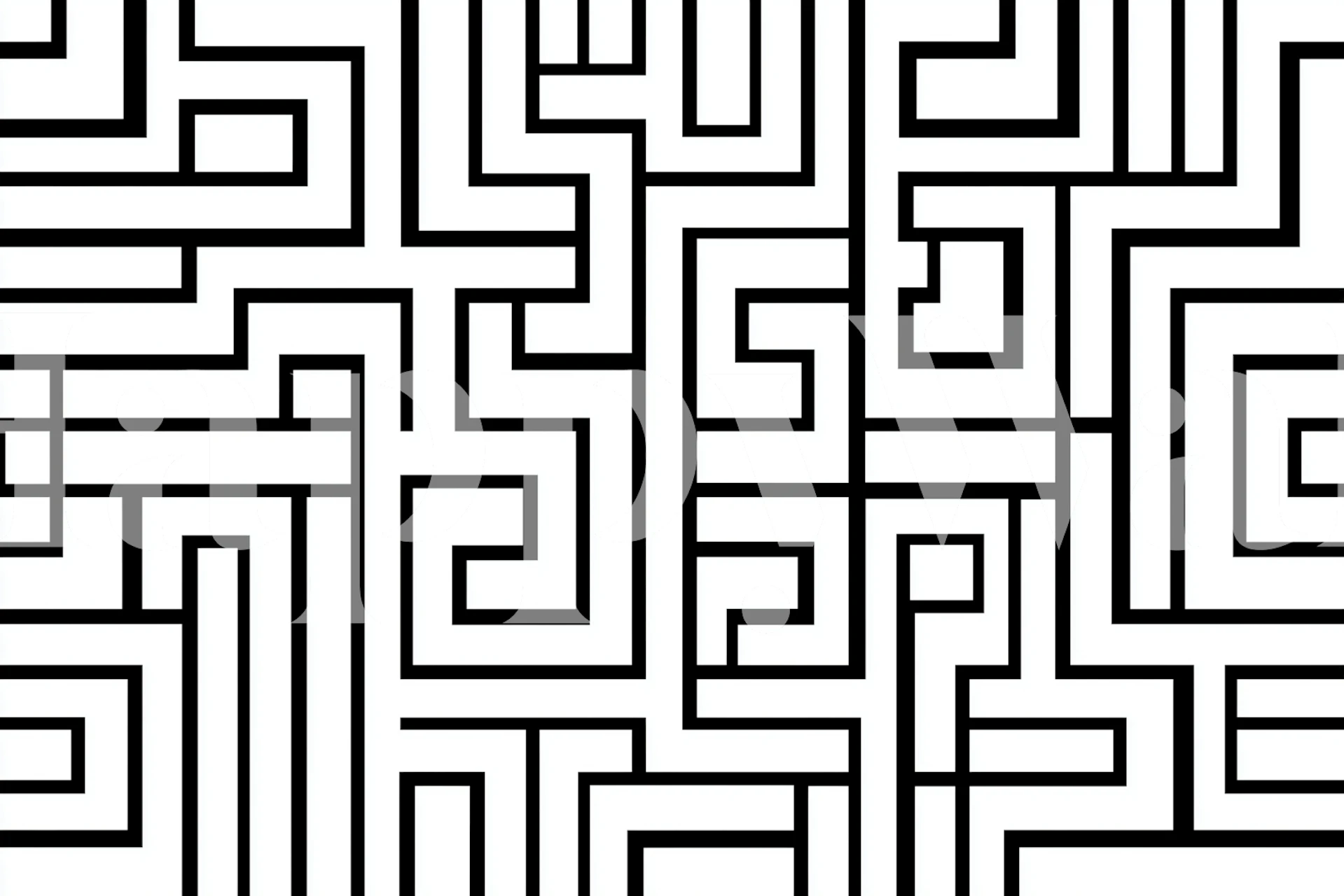 Tapeta Minimalist Maze Design v místnosti